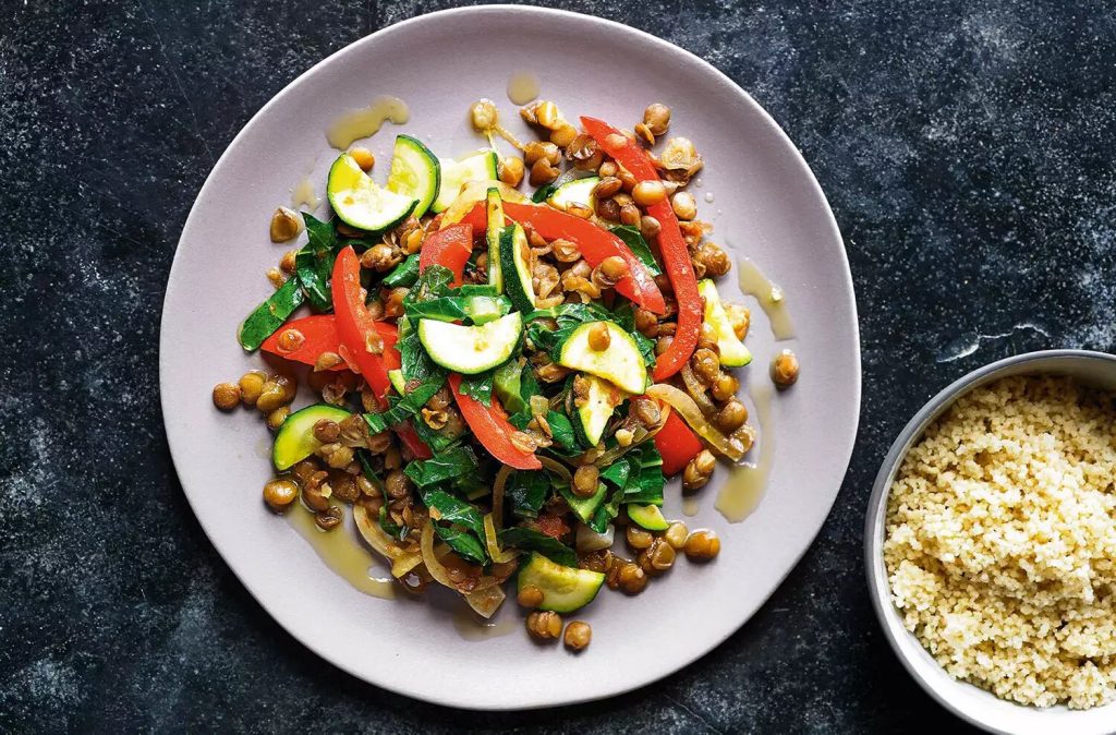 vegetable lentil stir fry