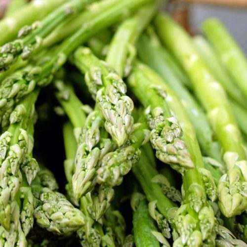 Fresh green asparagus spears